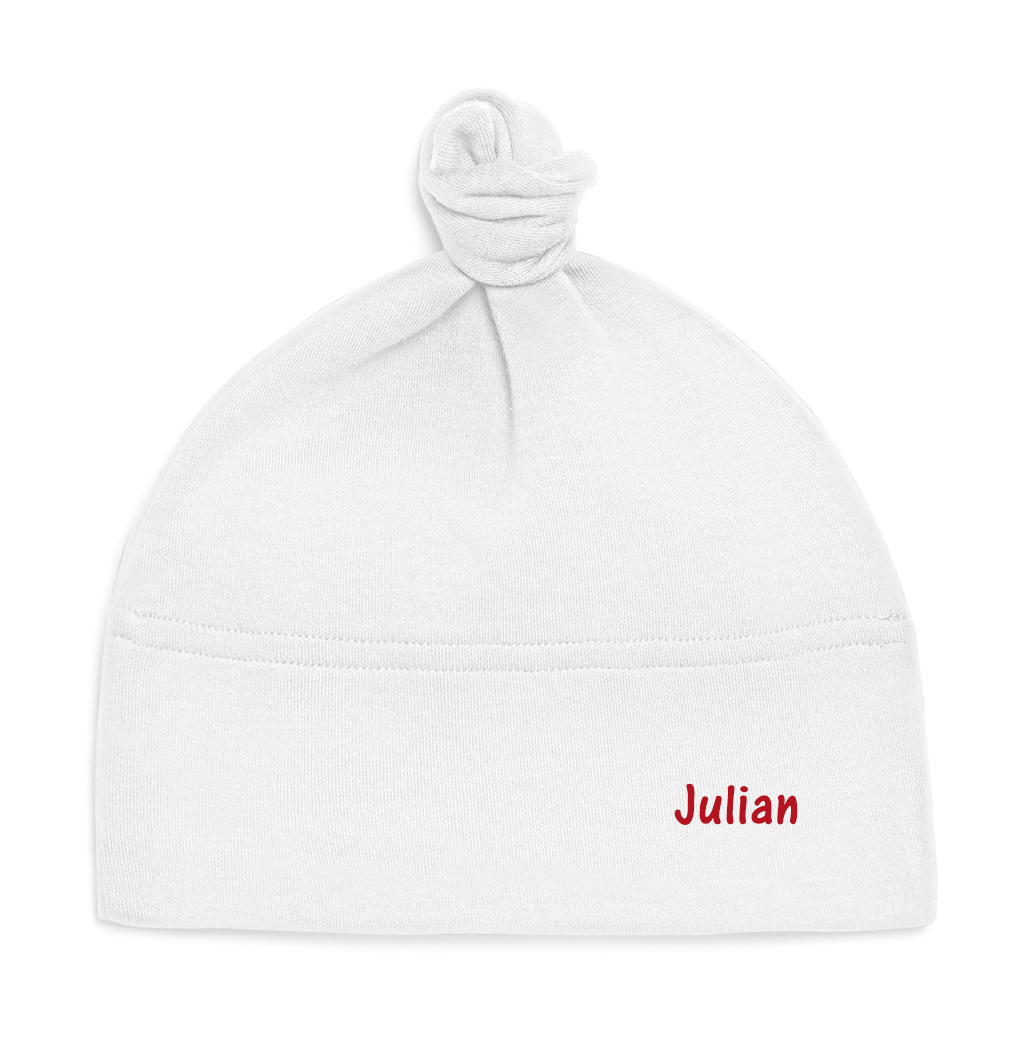 personalised baby cap